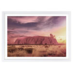 Uluru Wall Art's Large 105cm x 81cm Framed Art Print