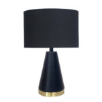 Black and Gold Metal Table Lamp