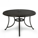 Chicago Sand Black Metal Outdoor Dining table