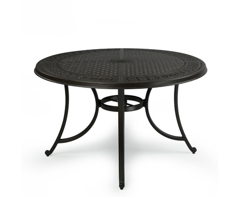 Chicago Sand Black Metal Outdoor Dining table