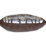 Leaf Shape 3D Decorative Metal Wall Art Decor with Tealight Candle Holders