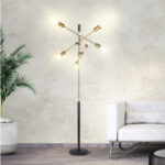 Metal Sputnik Floor Lamp 6-Light