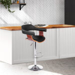 Redfern Black and Wooden Bar Stool
