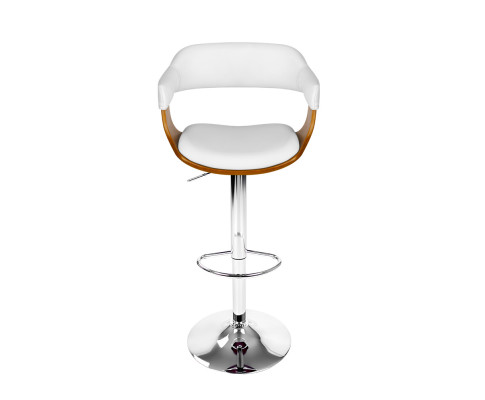 Redfern White And Wooden Bar Stool