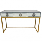 Yorkshire Mirrored Console Table -Gold