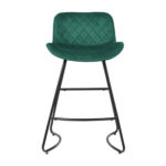 Douglass Green Velvet Barstool 2Pcs Set