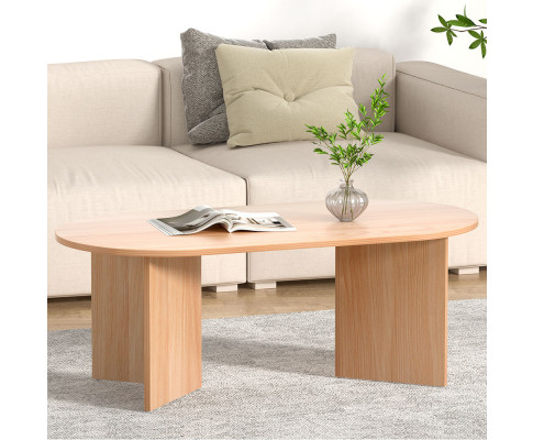 Particle-Board-Wooden-Living-Room-Oval-Coffee-Table-110CM