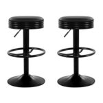 Phoenix Black Leather Padded Gas Lift 2Pcs Set