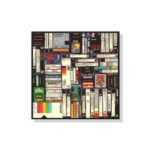 Book Black Frame Wall Art Canvas
