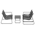 Gardeon Patio Furniture Textilene Table and Chairs Outdoor Sofa Set Lounge