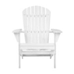 White Wooden Foldable Beach Outdoor ChairÂ
