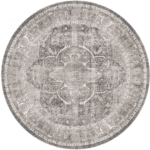 Hogwarts Crown Kendra Ash Round Rug 180x180