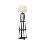 White Artiss Floor Lamp with Shelf Storage