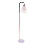 Geometric Shade Sarantino Rose Gold Floor Lamp