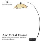 Synthetic Rattan Sarantino Minimalist Floor Lamp